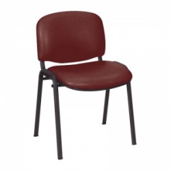 Sunflower Medical Red Wine Vinyl Galaxy Visitor Chair