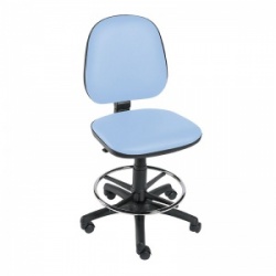 Sunflower Medical Cool Blue Gas-Lift Chair with Foot Ring