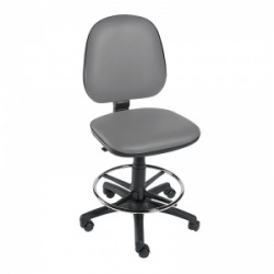 Sunflower Medical Grey Gas-Lift Chair with Foot Ring
