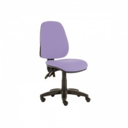 Sunflower Medical Lilac High-Back Twin-Lever Vinyl Consultation Chair with Black Base