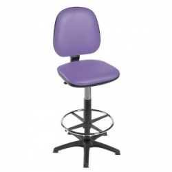 Sunflower Medical High-Level Lilac Gas-Lift Chair with Foot Ring and Glides