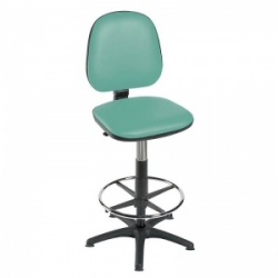 Sunflower Medical High-Level Mint Gas-Lift Chair with Foot Ring and Glides