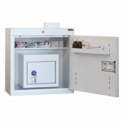 Sunflower Medical Medicine Cabinet 66 x 60 x 30cm with Warning Light and Large Inner Controlled Drug Cabinet