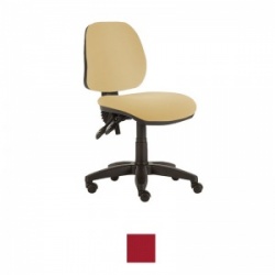 Sunflower Medical Red Mid-Back Twin-Lever Intervene Consultation Chair with Black Base