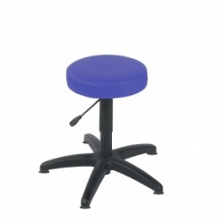 Sunflower Medical Mid Blue Gas-Lift Stool with Glides