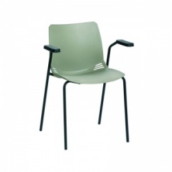 Sunflower Medical Grey Neptune Visitor Chair with Arms