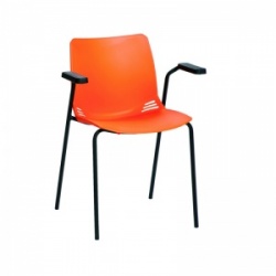 Sunflower Medical Orange Neptune Visitor Chair with Arms