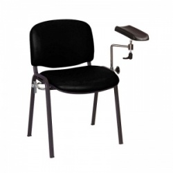Sunflower Medical Black Phlebotomy Chair with Moulded Seat and Back