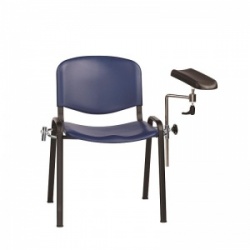 Sunflower Medical Blue Phlebotomy Chair with Moulded Seat and Back