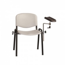 Sunflower Medical Grey Phlebotomy Chair with Moulded Seat and Back