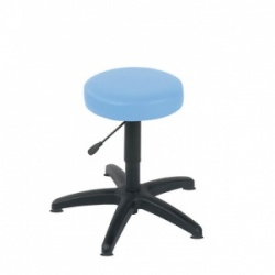Sunflower Medical Cool Blue Gas-Lift Stool with Glides
