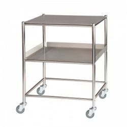 Sunflower Medical Surgical Trolley 66 x 52 x 86cm with One Stainless Steel Tray and Shelf