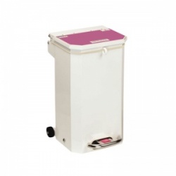 Sunflower Medical 20 Litre Clinical Hospital Waste Bin with Purple Lid for Cytotoxic and Cytostatic Waste