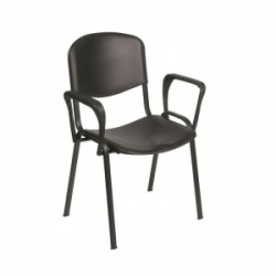 Sunflower Medical Black Venus Visitor Chair with Arms