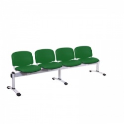 Sunflower Medical Green Vinyl Venus Visitor 4 Section Seating with Four Seats