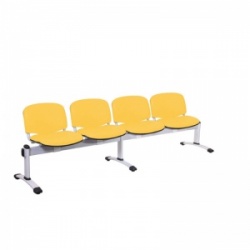 Sunflower Medical Primrose Vinyl Venus Visitor 4 Section Seating with Four Seats
