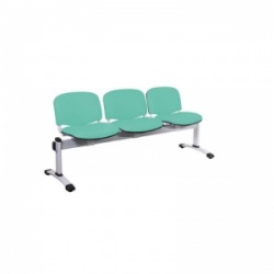 Sunflower Medical Mint Vinyl Venus Visitor 3 Section Seating with Three Seats