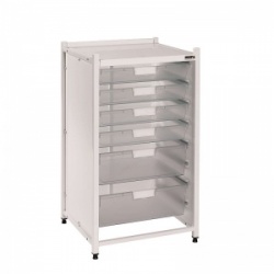 Sunflower Medical Vista Low-Level Storage Module with Four Single and Two Double-Depth Clear Trays