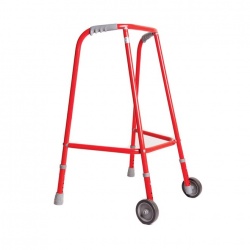 Trulife Red Domestic Adjustable Wheeled Walking Frame