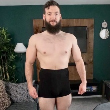 Vanilla Blush Men's Black Ostomy Boxers