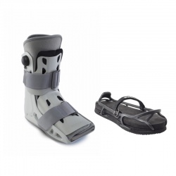 Aircast AirSelect Short Walker Boot and Evenup Shoe Balancer