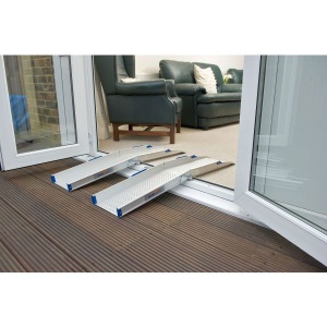 Threshold Ramp 3.5" Rise, Rubber Wheelchair Ramps For Home Doorway 39000 Lbs Load Capacity Anti Slip Curb Ramp Wheelchair Strollers Home Doorways Use 3 5 R