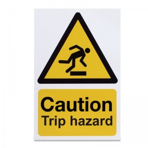 'Caution Trip Hazard' Safety Sign