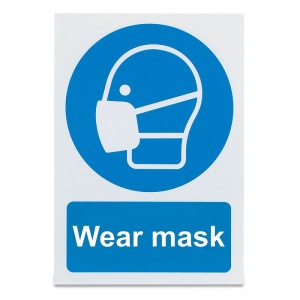 'Wear Mask' Safety Sign