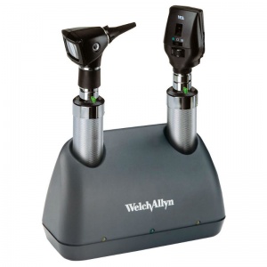 Welch Allyn 3.5V Elite Ophthalmoscope and Otoscope Desk Set with NiCad Handles